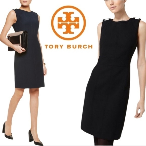 TORY BURCH Evelina Wool Sheath Dress - Picture 2 of 6